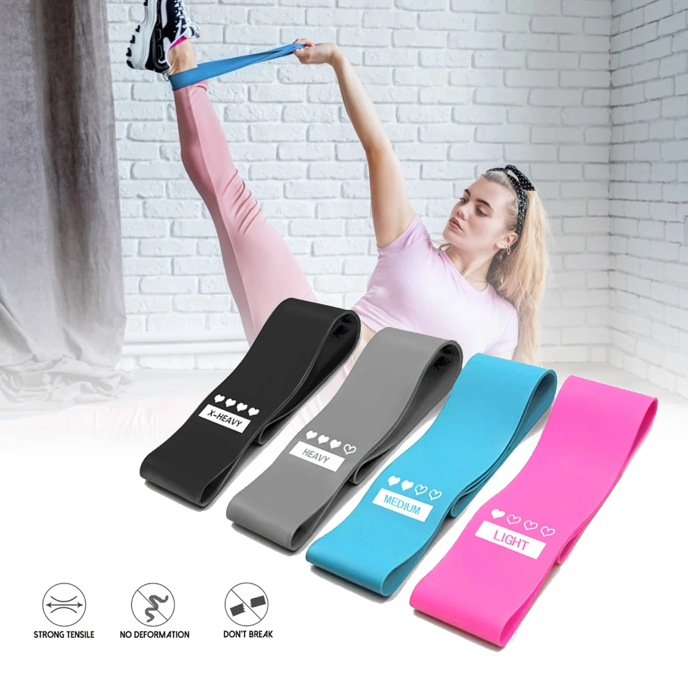 4pcs Fitness Training Rubber Resistance Band Pilates Sports Pull Band For Legs/Butt/Glute/Squats Stretch Women Indoor Fitness
4pcs Fitness Training Rubber Resistance Band Pilates Sports Pull Band For Legs/Butt/Glute/Squats Stretch Women Indoor Fitness