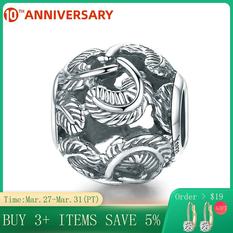 CodeMonkey Hot Sale 925 Sterling Silver Stackable Feathers Round Beads Charm fit Charm Bracelet & Necklaces DIY Jewelry CMC810
CodeMonkey Hot Sale 925 Sterling Silver Stackable Feathers Round Beads Charm fit Charm Bracelet & Necklaces DIY Jewelry CMC810