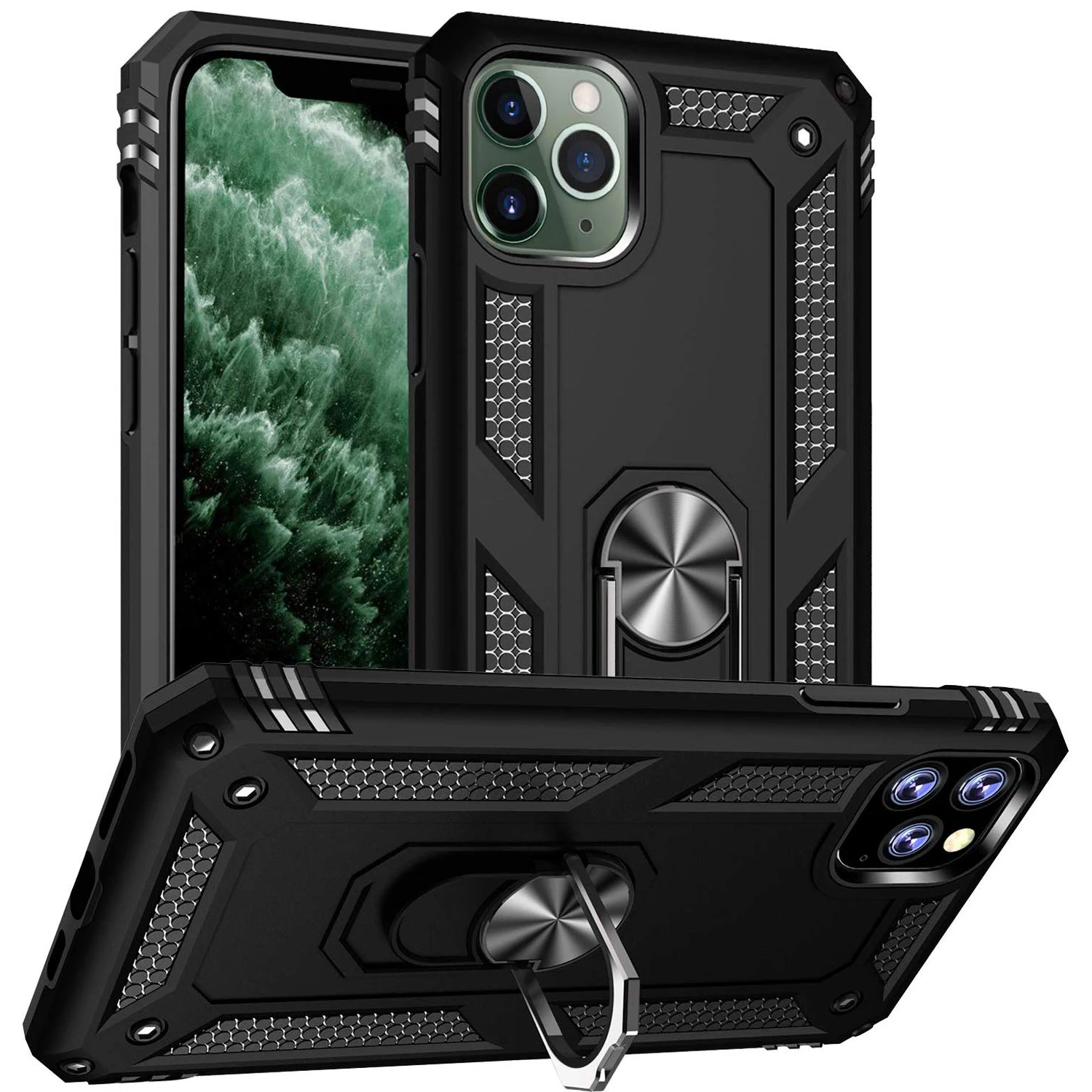 Магнитный автомобильный чехол для iPhone XR XS Max X 6 6S 7 8 Plus ударопрочный бронированный