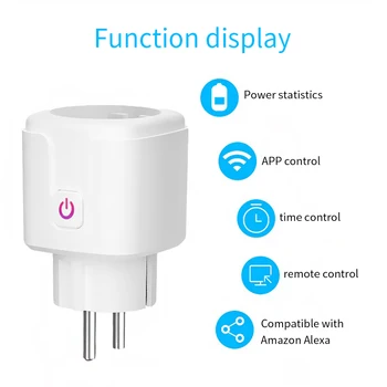 Smart Home WiFi Plug Socket Adaptor 16A Remote Control Power Monitor Outlet Timing Function Work With Alexa Google Home Tuya
Smart Home WiFi Plug Socket Adaptor 16A Remote Control Power Monitor Outlet Timing Function Work With Alexa Google Home Tuya