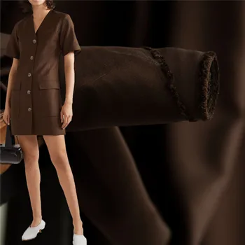 Solid coffee 37momme heavy pure spun silk dupion fabric,smooth,soft and drape,sewing for skirt,dress,pants,craft by the yard
Solid coffee 37momme heavy pure spun silk dupion fabric,smooth,soft and drape,sewing for skirt,dress,pants,craft by the yard