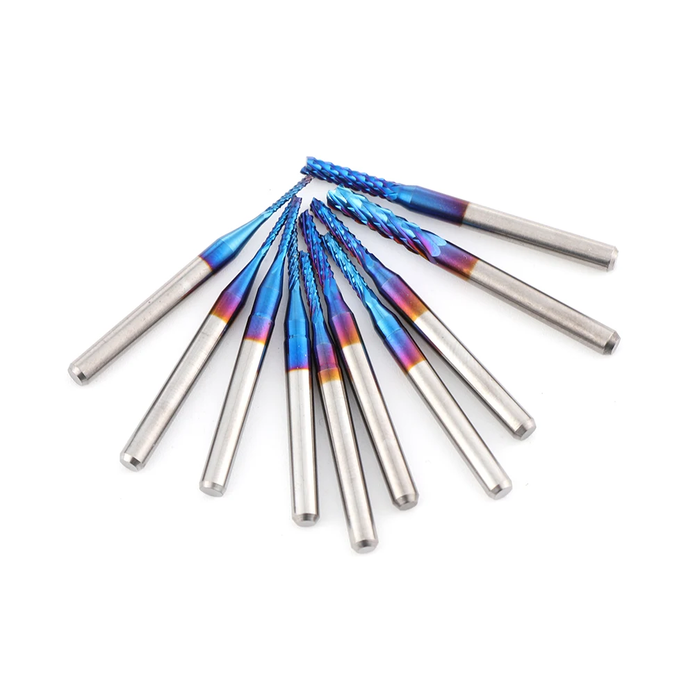 38mm Carbide Milling Cutter Engraving Cutting Edge Cutter End Mill Blue Titanium Coated PCB Machine PCB Machine Straight Shank
38mm Carbide Milling Cutter Engraving Cutting Edge Cutter End Mill Blue Titanium Coated PCB Machine PCB Machine Straight Shank