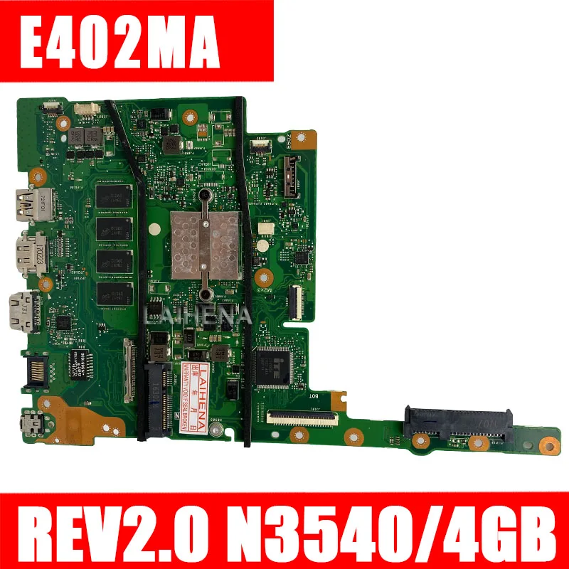 E402MA For ASUS E402MA E502MA Laptop motherboard E402MA mainboard REV2.0 integrated 4G/N3540 onboard freeshipping 100% tested
E402MA For ASUS E402MA E502MA Laptop motherboard E402MA mainboard REV2.0 integrated 4G/N3540 onboard freeshipping 100% tested