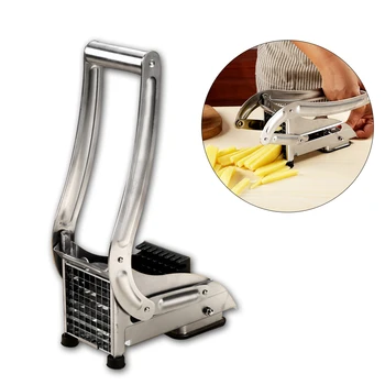 Potato Cutter Machine Stainless Steel Cutting Carrot Potato Cutter Home French Fries Cucumber Slicer Tool for Fruits Vegetables
Potato Cutter Machine Stainless Steel Cutting Carrot Potato Cutter Home French Fries Cucumber Slicer Tool for Fruits Vegetables