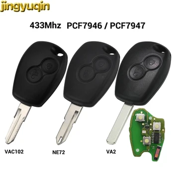 jingyuqin Remote Car Key PCF7946 PCF7947 Chip 433MHz For Renault Duster Modus Clio 3 Twingo DACIA Logan Sandero Kangoo 2 Buttons
jingyuqin Remote Car Key PCF7946 PCF7947 Chip 433MHz For Renault Duster Modus Clio 3 Twingo DACIA Logan Sandero Kangoo 2 Buttons