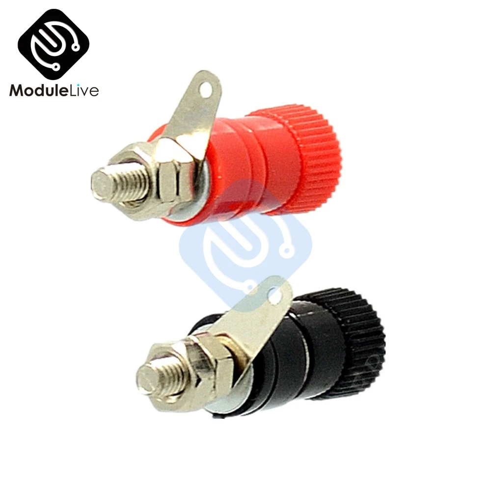 2PCS 1Pairs JS-910B 4mm Jack socket Female Binding Banana Plug Post Terminals for Speaker Audio Less Than 5A and 1KV
2PCS 1Pairs JS-910B 4mm Jack socket Female Binding Banana Plug Post Terminals for Speaker Audio Less Than 5A and 1KV