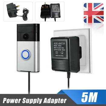 UK Plug 18V AC Transformer Charger for Wifi Wireless Doorbell Camera Power Adapter IP Video Intercom Ring 110V-240V Imput
UK Plug 18V AC Transformer Charger for Wifi Wireless Doorbell Camera Power Adapter IP Video Intercom Ring 110V-240V Imput