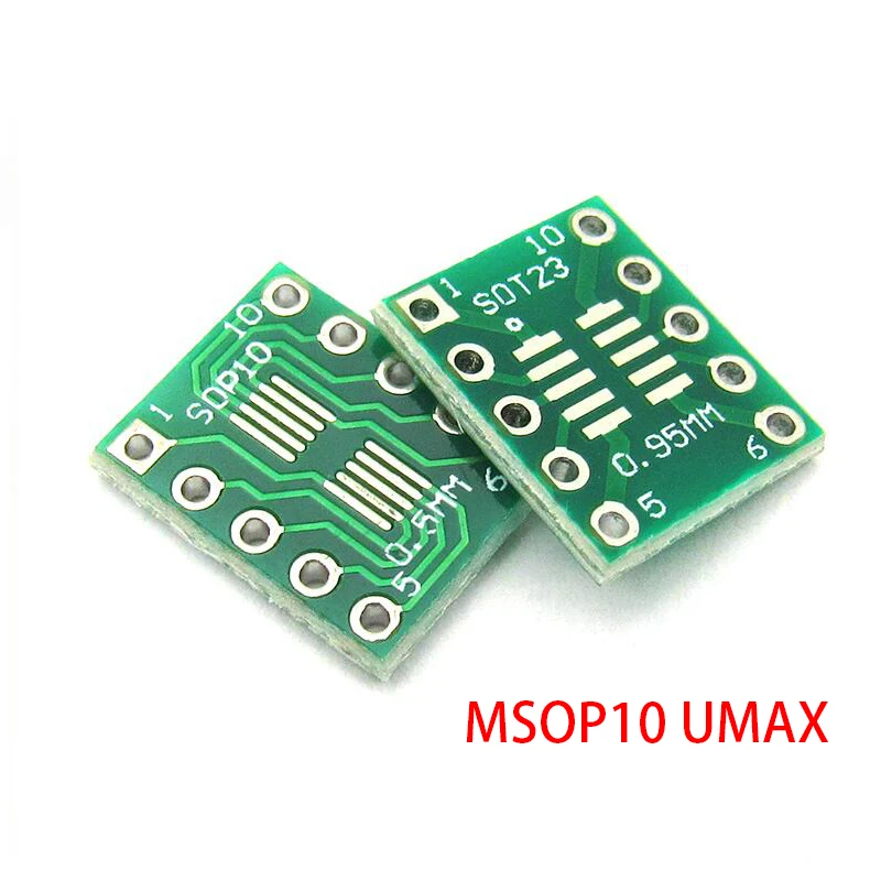 10 шт. SOT23 MSOP10 UMAX к DIP10 печатной плате плата DIP Pin адаптер шага платы | Электронные