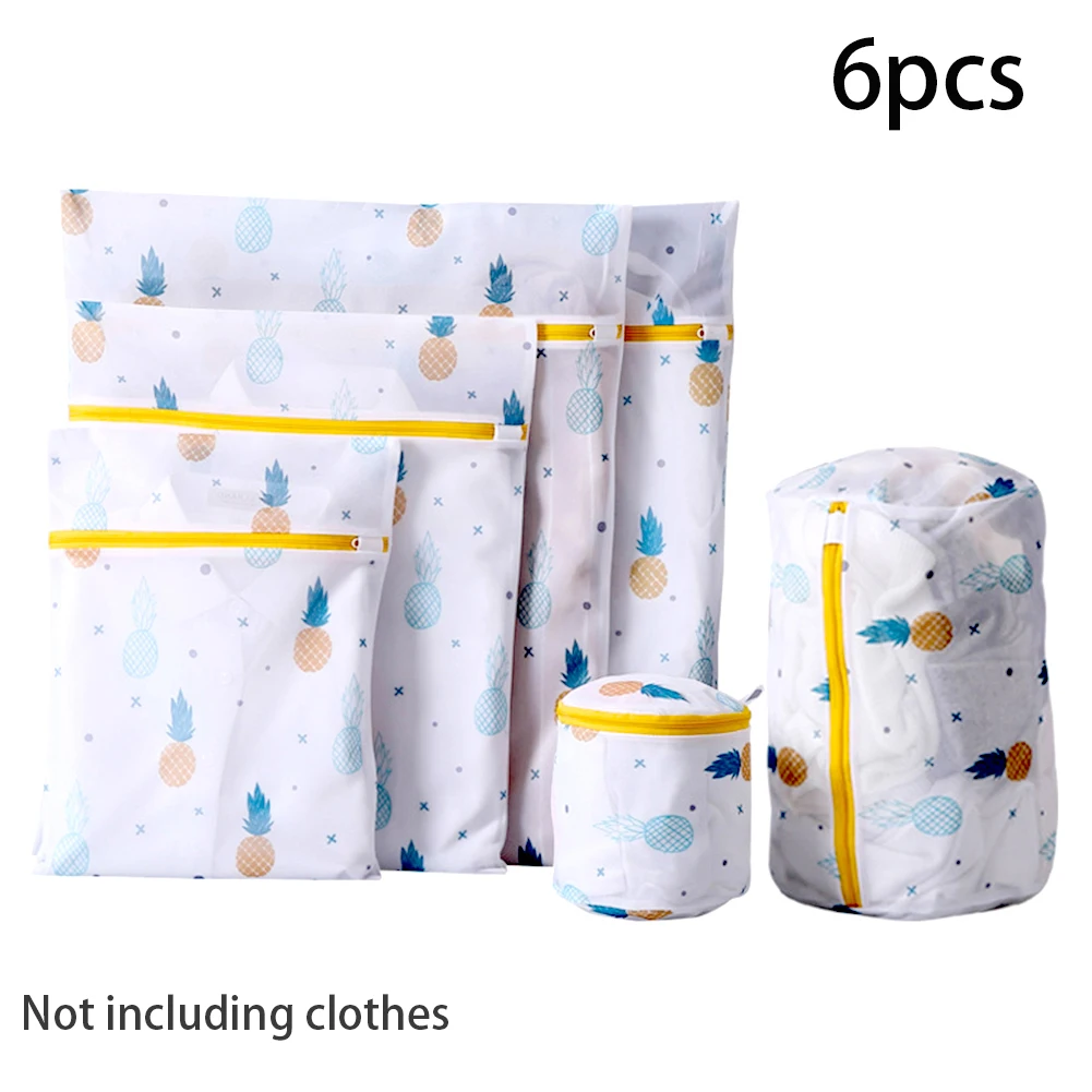 6pcs Printing Zippered Mesh Laundry Bag Polyester Washing Net Bag For Underwear Sock Washing Machine Clothes Bra Bags
6pcs Printing Zippered Mesh Laundry Bag Polyester Washing Net Bag For Underwear Sock Washing Machine Clothes Bra Bags