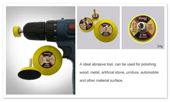 3pcs/Set Sanding Disc Sander M6 Polishing Waxing Pad 1Inch + 2Inch + 3Inch And Grinding The Surface Of Artificial Crystals, Wood
3pcs/Set Sanding Disc Sander M6 Polishing Waxing Pad 1Inch + 2Inch + 3Inch And Grinding The Surface Of Artificial Crystals, Wood
