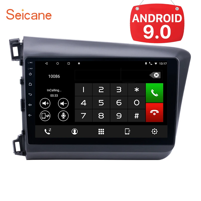 Seicane 2din Android 9.0 10.1 inch Quad core Car GPS radio Head Unit Player For 2012 2013 Honda Civic support WIFI DVR 3G
Seicane 2din Android 9.0 10.1 inch Quad core Car GPS radio Head Unit Player For 2012 2013 Honda Civic support WIFI DVR 3G
