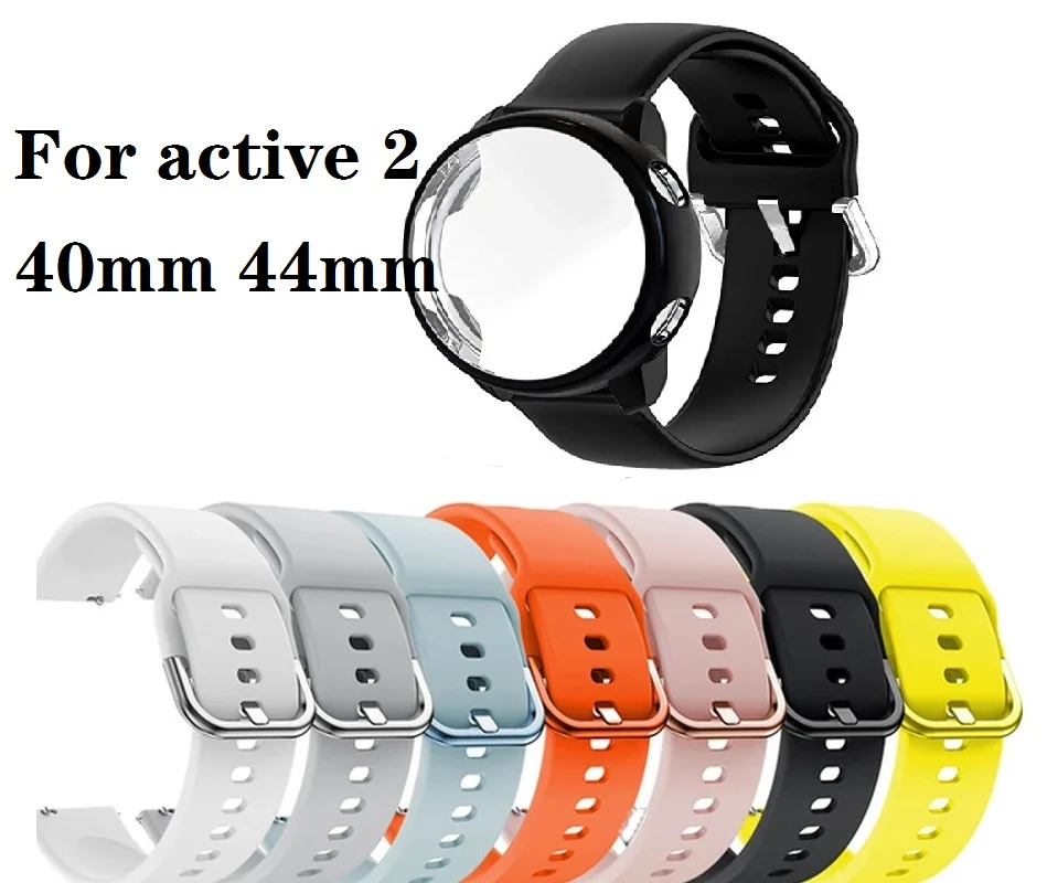 For Samsung Galaxy Watch Active 2 44mm Strap Full coverage Case Protector Film Silicone Bracelet For Active 40mm watch
For Samsung Galaxy Watch Active 2 44mm Strap Full coverage Case Protector Film Silicone Bracelet For Active 40mm watch
