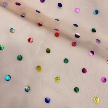 Pink,White Rainbow Party Polka Dot Tulle - Ultra-fine Tulle Fabric Metallic Rainbow Foil Confetti Dots,By The Yard
Pink,White Rainbow Party Polka Dot Tulle - Ultra-fine Tulle Fabric Metallic Rainbow Foil Confetti Dots,By The Yard