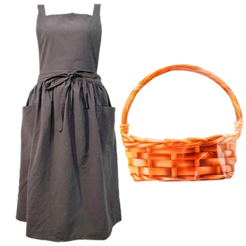1pcs Cotton Apron Ladies Kitchen Cooking with Pocket & 50Pcs Plastic Fruit Toast Bread Food Bags with Window Handle
1pcs Cotton Apron Ladies Kitchen Cooking with Pocket & 50Pcs Plastic Fruit Toast Bread Food Bags with Window Handle