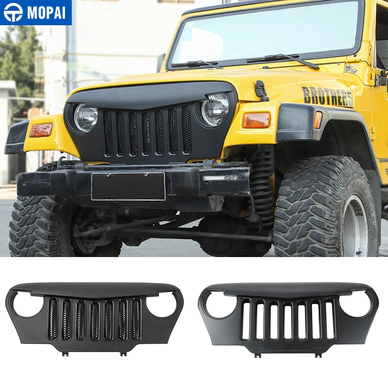 MOPAI Racing Grills for Jeep Wrangler TJ Car Front intake Grid Grill Grille for Jeep For Wrangler TJ 1997-2006 Car Accessories
MOPAI Racing Grills for Jeep Wrangler TJ Car Front intake Grid Grill Grille for Jeep For Wrangler TJ 1997-2006 Car Accessories