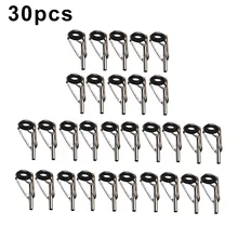 

30pcs/Set Fishing Rod Guide Rings Iron 6 Kinds Of Diameter Smooth Iron Fishing Rod Guides Ring Saltwater