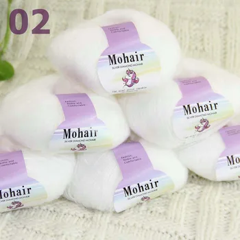 Sale New 6BallsX25g Luxury Soft Mohair Warm Wrap Shawl Hand Knit Crochet Yarn White 291-02-6 
Sale New 6BallsX25g Luxury Soft Mohair Warm Wrap Shawl Hand Knit Crochet Yarn White 291-02-6