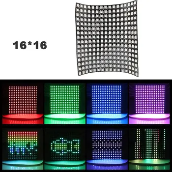 16X16 WS2812B Module Matrix Screen LED Digital Flexible Individually Addressable Panel Light DC5V
16X16 WS2812B Module Matrix Screen LED Digital Flexible Individually Addressable Panel Light DC5V