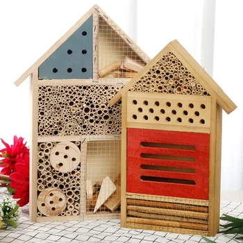 Wooden bee house garden high quality easy to install durable insect bee house can be used as insect shelter nest box bee house
Wooden bee house garden high quality easy to install durable insect bee house can be used as insect shelter nest box bee house