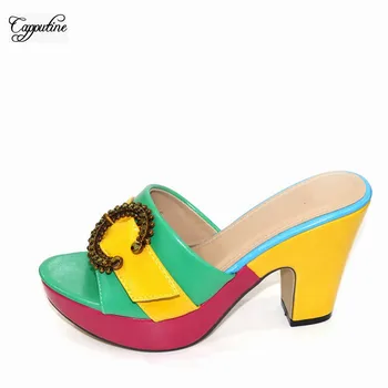 Fashion Party Lady Pumps African Colorful Design High Heel Shoes CR2115 Heel Height 10CM
Fashion Party Lady Pumps African Colorful Design High Heel Shoes CR2115 Heel Height 10CM