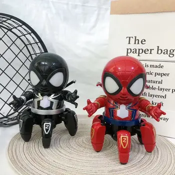 New! Electric Dance Spider Man with Music Flashlight Six-Claw Dancing Robot Marvel the Avengers Cool Toys for Children funny
New! Electric Dance Spider Man with Music Flashlight Six-Claw Dancing Robot Marvel the Avengers Cool Toys for Children funny