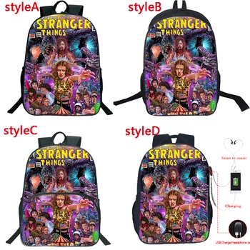 Stranger Things School Backpacks 4 Style Multifunction USB Charge Headphone Jack Laptop Travel Bags for Teenagers
Stranger Things School Backpacks 4 Style Multifunction USB Charge Headphone Jack Laptop Travel Bags for Teenagers