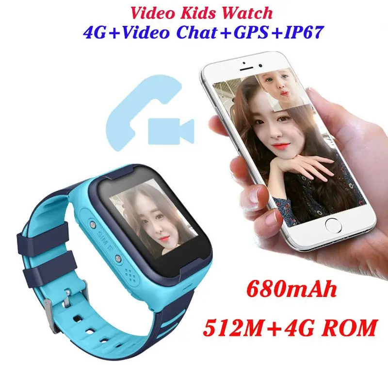 Детские Смарт-часы 4G Wifi GPS трекер умные часы детские 4g телефон видео звонок