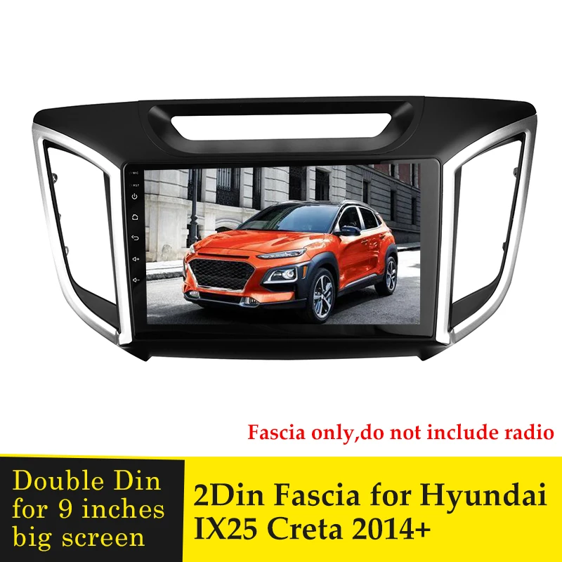 Автомобильная магнитола Fascia ДЛЯ Hyundai IX25 Creta 2014 + с 9 дюймовым экраном | Автомобили и