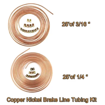 Copper Brake lines Nickel Kit Coil Rolls With Fittings Anti-rust Anti-corrosion With Connectors
Copper Brake lines Nickel Kit Coil Rolls With Fittings Anti-rust Anti-corrosion With Connectors