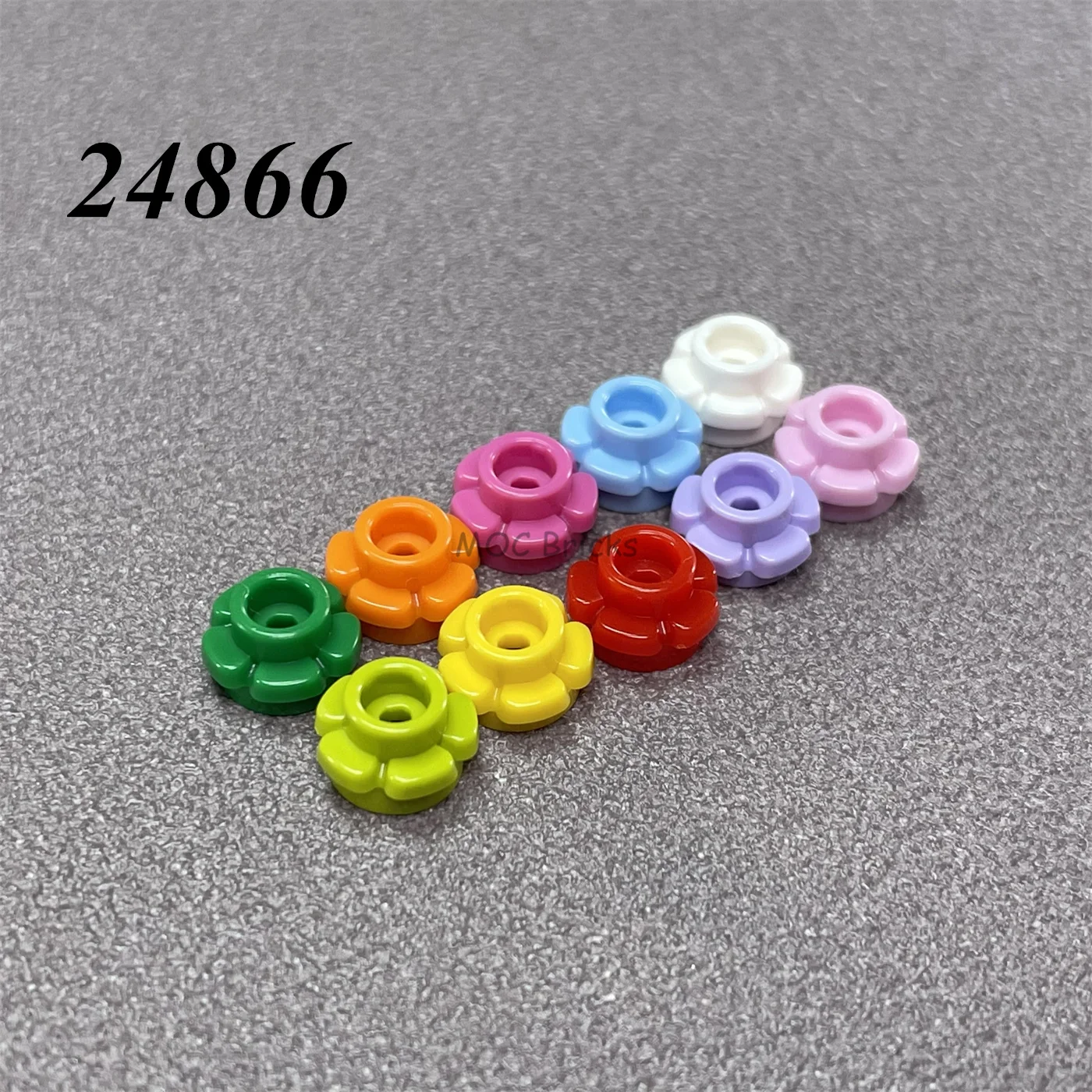 MOC Bricks Plate Round 1 x with Flower Edge 5 Petals fit 24866 building blocks Toys kids gifts | Игрушки и хобби