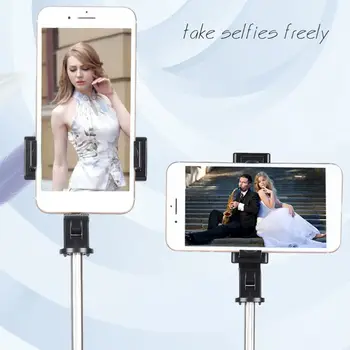 Black Mini Foldable Monopod Wireless Bluetooth Selfie Stick with Stable Tripod for Cellphones Cameras
Black Mini Foldable Monopod Wireless Bluetooth Selfie Stick with Stable Tripod for Cellphones Cameras
