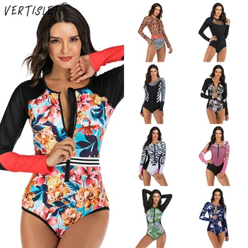 2020 Long Sleeve Swimsuit Women Rash Guard Bathing Suit Female One Piece Swimwear Rashguard Zipper Plus Size Bathing Suit 2XL
2020 Long Sleeve Swimsuit Women Rash Guard Bathing Suit Female One Piece Swimwear Rashguard Zipper Plus Size Bathing Suit 2XL