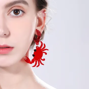 XIYANIKE Resin Acrylic Crabs Earrings 2019 Cute Statement Fashion Women Jewelry Metal Brinco Funny Drop Earrings
XIYANIKE Resin Acrylic Crabs Earrings 2019 Cute Statement Fashion Women Jewelry Metal Brinco Funny Drop Earrings