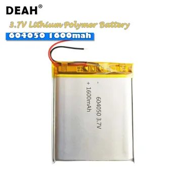 1PC 3.7V Lipo cells 604050 1600mah Lithium Polymer Rechargeable Battery For MP3 MP4 MP5 GPS Speaker Bluetooth headset LED Lamps
1PC 3.7V Lipo cells 604050 1600mah Lithium Polymer Rechargeable Battery For MP3 MP4 MP5 GPS Speaker Bluetooth headset LED Lamps