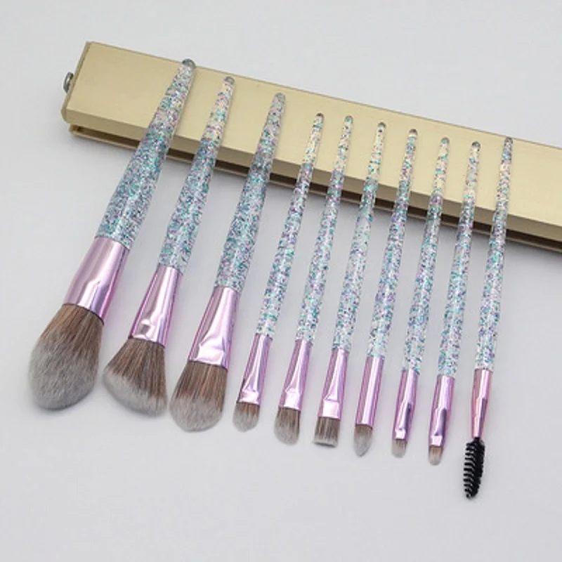 10pcs Brush Crystal Brushes Foundation Blending Power Eyeshadow Brush Cosmetic Tools pincel maquiagem
10pcs Brush Crystal Brushes Foundation Blending Power Eyeshadow Brush Cosmetic Tools pincel maquiagem
