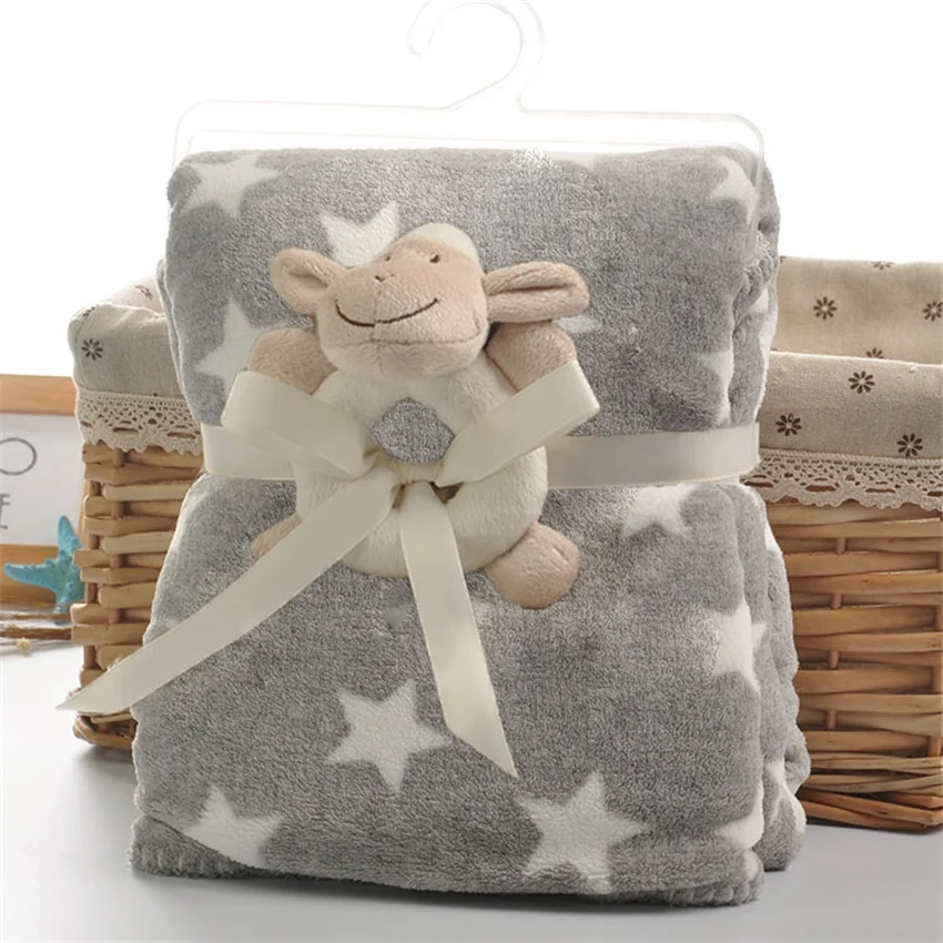 2 layers thick winter grey star kids blanket with pacify toys super soft fluffy toddler blanket bedding quilt newborn swaddle
2 layers thick winter grey star kids blanket with pacify toys super soft fluffy toddler blanket bedding quilt newborn swaddle