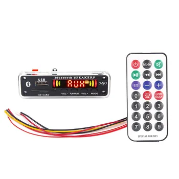 5V-12V Car fittings mp3 player Bluetooth MP3 decoder board MP3 card reader MP3 Bluetooth module audio accessories with FM radio
5V-12V Car fittings mp3 player Bluetooth MP3 decoder board MP3 card reader MP3 Bluetooth module audio accessories with FM radio