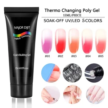 1PC 15ml Thermo Changing Poly Gel 5Colors Soak-Off UV LED Quick Building Professional Temperature Chameleon Nail Gel AP2
1PC 15ml Thermo Changing Poly Gel 5Colors Soak-Off UV LED Quick Building Professional Temperature Chameleon Nail Gel AP2