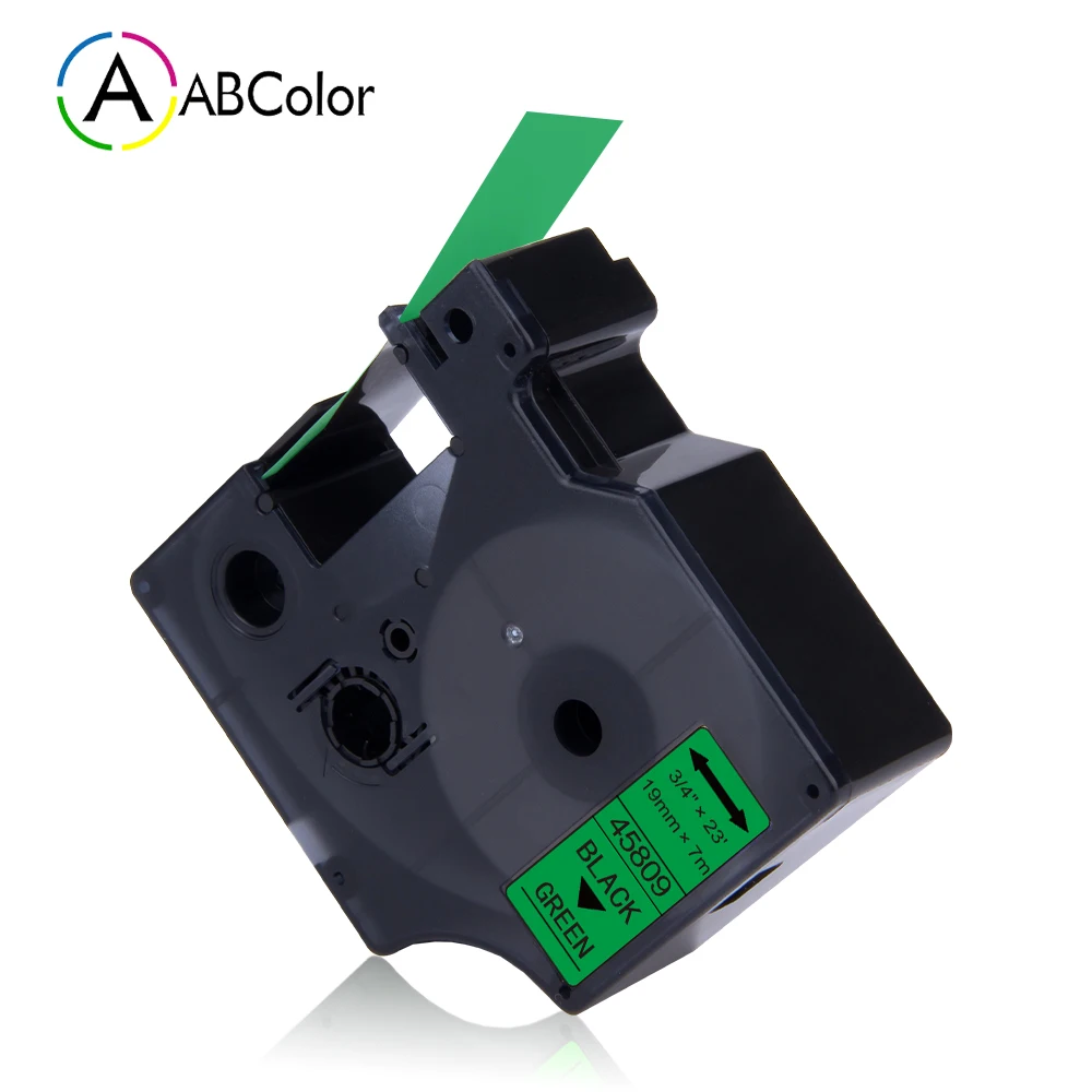 19mm Labels Black on Green Label Tape Cartridge For DYMO 45809 D1 Label Tape For Dymo LabelManager Rhino 5200 4200 Label Maker
19mm Labels Black on Green Label Tape Cartridge For DYMO 45809 D1 Label Tape For Dymo LabelManager Rhino 5200 4200 Label Maker
