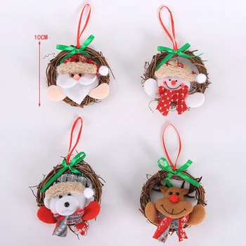 Christmas Pendant Decorative Rattan Doll Xmas Tree Hanging Ornaments Props Santa Claus/Snowman/Reindeer/Bear
Christmas Pendant Decorative Rattan Doll Xmas Tree Hanging Ornaments Props Santa Claus/Snowman/Reindeer/Bear