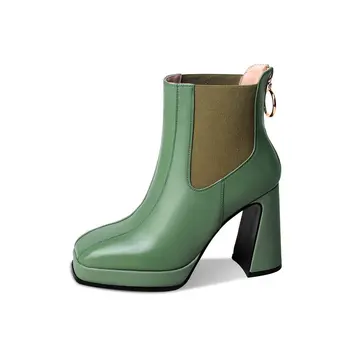 Autumn Winter Genuine Leather Women Ankle Boots Vintage High Heels Pumps Newest Basic Party Office Shoes Woman
Autumn Winter Genuine Leather Women Ankle Boots Vintage High Heels Pumps Newest Basic Party Office Shoes Woman