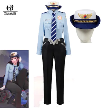 ROLECOS OW Game Watch Over Cosplay Costume DVA Song hana Police Uniform Costume Full Set Women Cosplay Costume With Hat Gloves
ROLECOS OW Game Watch Over Cosplay Costume DVA Song hana Police Uniform Costume Full Set Women Cosplay Costume With Hat Gloves