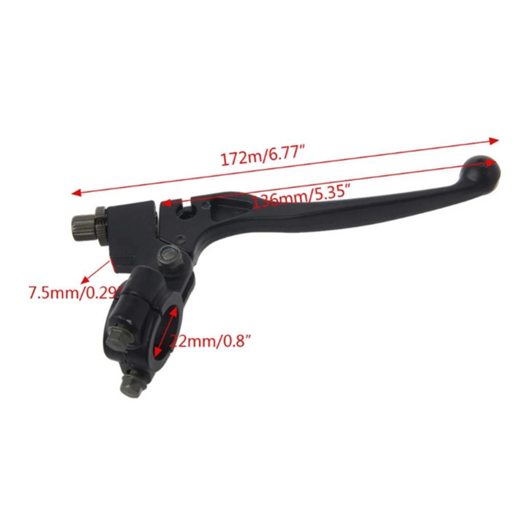 7/8'' 22mm Left Clutch Lever for Pit Dirt Bike Pitbike Motorcycle ATV 7/8'' 22mm Left Clutch Lever for Pit Dirt Bike Pitbike Motorcycle ATV