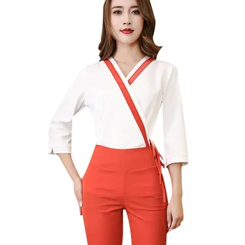 2pcs /Set Slim Fit Overalls Beautician Beauty Salon Work Clothing Health Museum SPA Technician Womens Elegant Quality Suit
2pcs /Set Slim Fit Overalls Beautician Beauty Salon Work Clothing Health Museum SPA Technician Womens Elegant Quality Suit