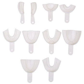 2PCS Dental Materials Impression Plastic Trays Without Mesh Tray Dental Care Teeth Holder New 
2PCS Dental Materials Impression Plastic Trays Without Mesh Tray Dental Care Teeth Holder New