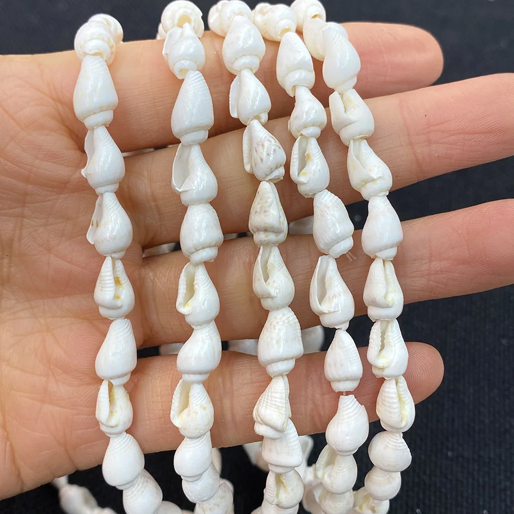 Natural Conch Shell Beads 8-12mm White Snail Shape Shell Charm Hand Decorated DIY Necklace and Earring Accessories Length 40"
Natural Conch Shell Beads 8-12mm White Snail Shape Shell Charm Hand Decorated DIY Necklace and Earring Accessories Length 40"
