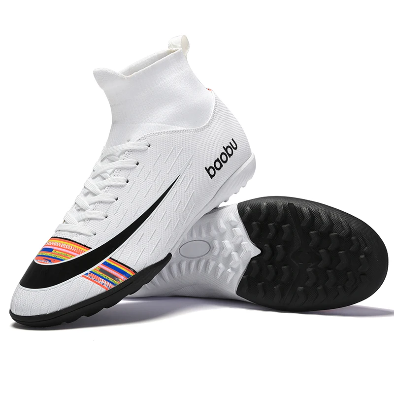 Indoor High Ankle Men Boys Soccer Shoes Soccer Cleats Long Spikes Training Football Boots Sport Sneakers Size 35-45 
Indoor High Ankle Men Boys Soccer Shoes Soccer Cleats Long Spikes Training Football Boots Sport Sneakers Size 35-45