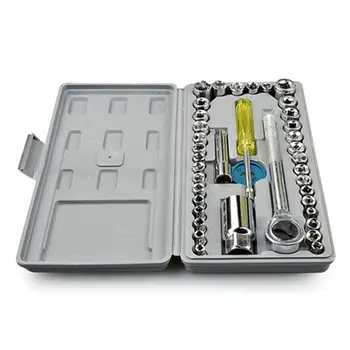 40 Pcs Car Manual Combination Repair Tool Set Sleeve Wrench Set Durable Hard T3LF
40 Pcs Car Manual Combination Repair Tool Set Sleeve Wrench Set Durable Hard T3LF