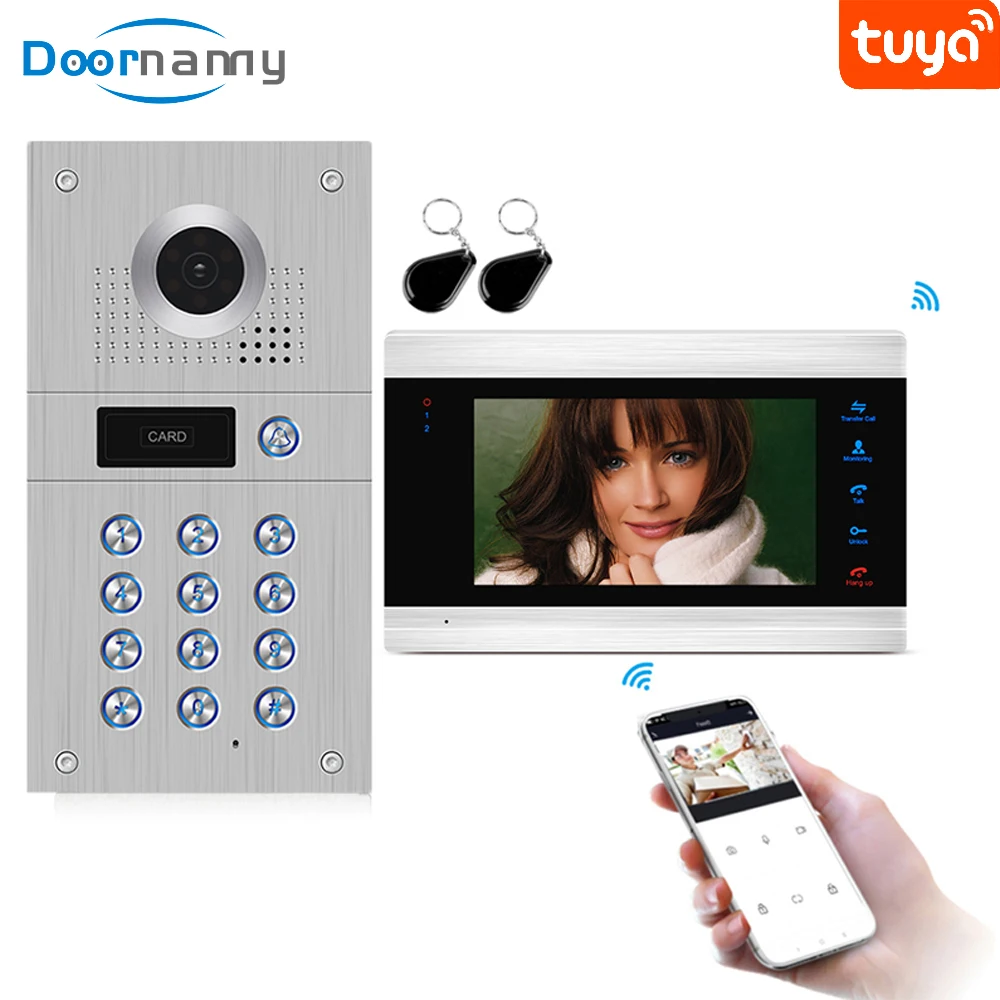 Doornanny 960P Smart Video Call Access Control System Video Intercom Lock Password/RFID Card Lock Tuya Smart 170° High Building
Doornanny 960P Smart Video Call Access Control System Video Intercom Lock Password/RFID Card Lock Tuya Smart 170° High Building