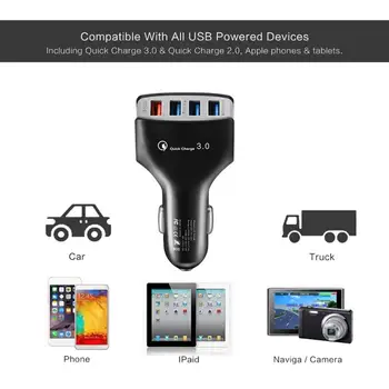 New Black & White Fast Charge Quality Control 3.0 Auto-Charger 4 Ports Fast Phone Car Charger Car Charger car accessories
New Black & White Fast Charge Quality Control 3.0 Auto-Charger 4 Ports Fast Phone Car Charger Car Charger car accessories